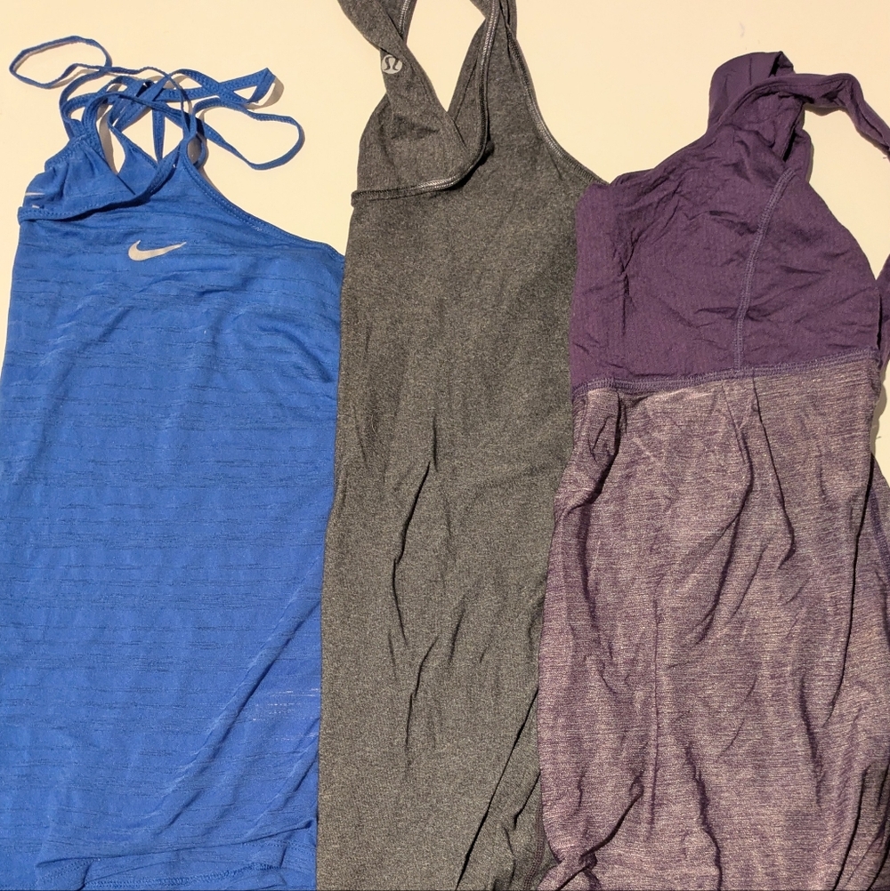 14 Althetic Pieces Adidas, Tek Gear, Fila, Avia, Nike, Lululemon, Hot Chillys + - Picture 2 of 6